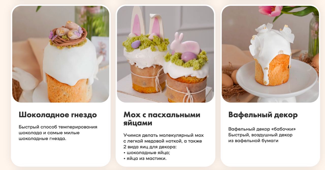 Пасхальный курс. Тариф на заказ (Алина Вельвет) - Candykurs - Кондитерские  курсы и мастер классы